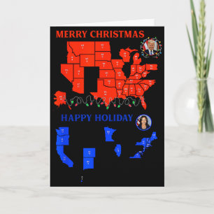 2024 Electorale Kaart Prettig Kerstfeest Trump Gro