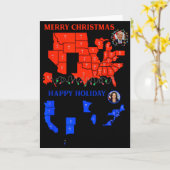 2024 Electorale Kaart Prettig Kerstfeest Trump Gro (Gele Bloem)