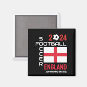2024 ELK JAAR ENGELAND Football Custom Name Magneet (Voorkant / Achterkant)