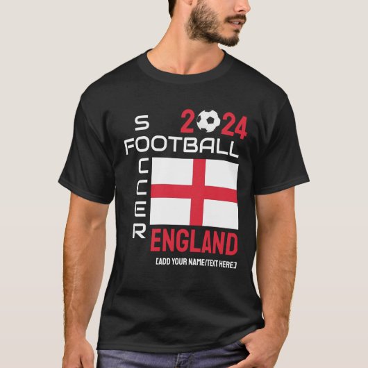 2024 ELK JAAR ENGELAND Football Custom Name T-shirt (Voorkant)