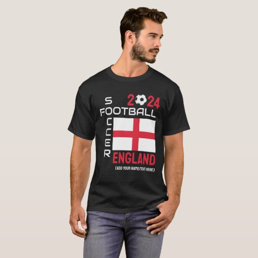 2024 ELK JAAR ENGELAND Football Custom Name T-shirt (Voorkant volledig)