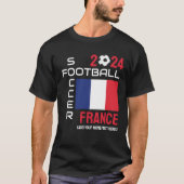 2024 Elk jaar FRANKRIJK Football Custom Name T-shirt (Voorkant)