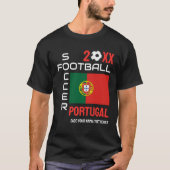 2024 elk jaar PORTUGAL Football aangepaste naam T-shirt (Voorkant)