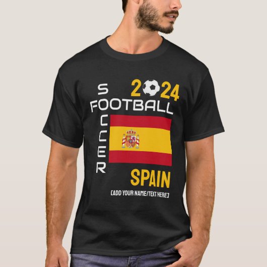2024 ELK JAAR SPANJE ESPAÑA Voetbal Football Custo T-shirt (Voorkant)