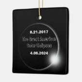 2024 en 2017 dubbelzijdige zonnepanelen keramisch ornament (Links)