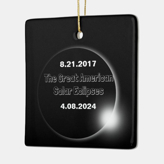 2024 en 2017 dubbelzijdige zonnepanelen keramisch ornament (Links)