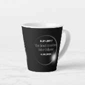 2024 en 2017 dubbelzijdige zonnepanelen latte mok (Rechterhoek)