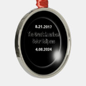 2024 en 2017 dubbelzijdige zonnepanelen metalen ornament (Rechts)