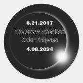 2024 en 2017 dubbelzijdige zonnepanelen ronde sticker (Voorkant)