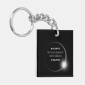 2024 en 2017 dubbelzijdige zonnepanelen sleutelhanger (Voorkant Links)