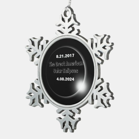 2024 en 2017 dubbelzijdige zonnepanelen tin sneeuwvlok ornament (Rechts)