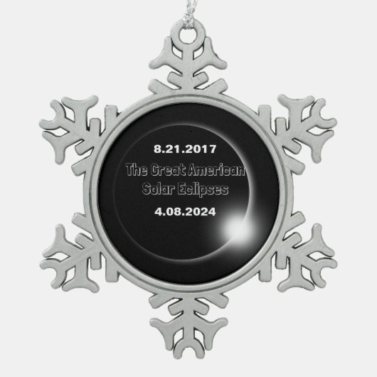 2024 en 2017 dubbelzijdige zonnepanelen tin sneeuwvlok ornament (Voorkant)