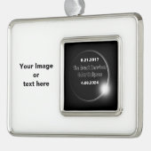 2024 en 2017 dubbelzijdige zonnepanelen verzilverd omlijst ornament (Links)