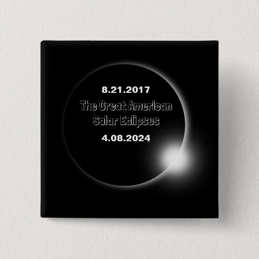 2024 en 2017 dubbelzijdige zonnepanelen vierkante button 5,1 cm (Voorkant)
