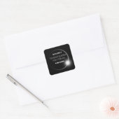 2024 en 2017 dubbelzijdige zonnepanelen vierkante sticker (Envelop)