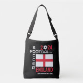 2024 ENGELAND Voetbal Football Aangepaste naam ELK Crossbody Tas (Voorkant)