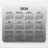 2024 Faded witte kalender van Janz Muismat (Voorkant)
