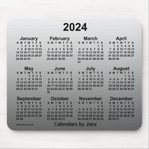 2024 Faded witte kalender van Janz Muismat