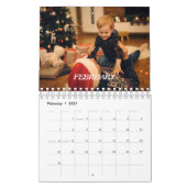 2024 Familie Aangepaste Foto Chic Script Kalender (Feb 2027)