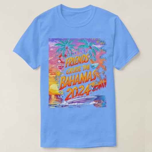 2024 Familie Cruise Squad Matching Vriend Groep Th T-shirt (Design voorkant)