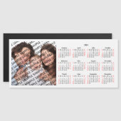 2024 Familie Foto aangepaste magnetische Kaart kal (Voorkant / Achterkant)
