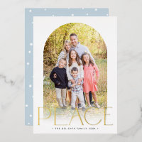 2024 FAMILIE FOTO minimale boog PEACE goud