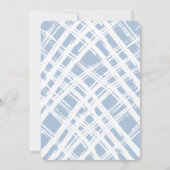 2024 FAMILIE FOTOKAART Kerstboog lijst blauw Aankondiging (Achterkant)