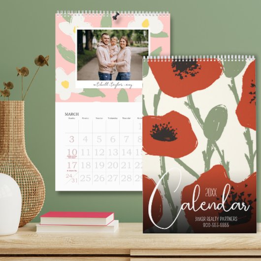 2024 Familie Foto's Bloemengrens Kalender