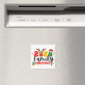 2024 Familie Kerst Magneet (Insitu (Vaatwasser))