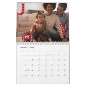 2024 feestelijke aangepaste foto vreugde kerst fam kalender (Jan 2026)