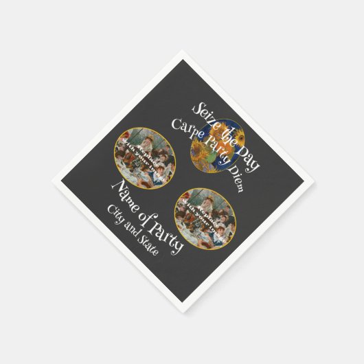 2024 Feestviering Vakantie Eet Cruise Schip Servet (Hoek)