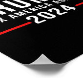 2024 Fix Amerika opnieuw Donald Trump 2024 Poster (Hoek)