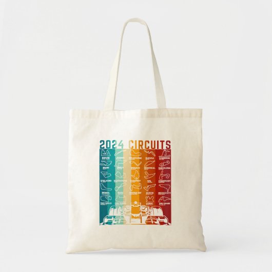 2024 Formule Racing Formule Auto Retro Tote Bag (Voorkant)