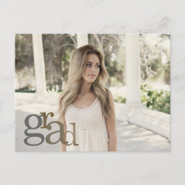 2024 Foto Afstudeerder Neutral Aankondiging Briefk Briefkaart