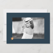 2024 FOTO afstudeerfeest elegante bloemen Kaart (Achterkant)