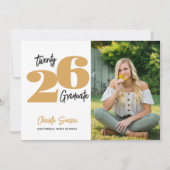 2024 Foto Afstuderen Handschrift Typografie Kaart (Voorkant)