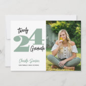 2024 Foto Afstuderen Handschrift Typografie Kaart (Voorkant)