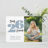 2024 Foto Afstuderen Handschrift Typografie Kaart (Staand voorkant)