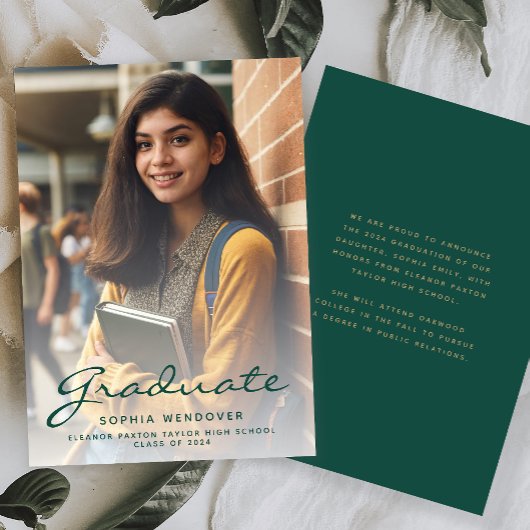 2024 Foto Groen Goud Afstuderen Aankondiging