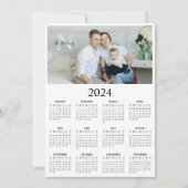 2024 foto monogram kalender save the date (Voorkant)