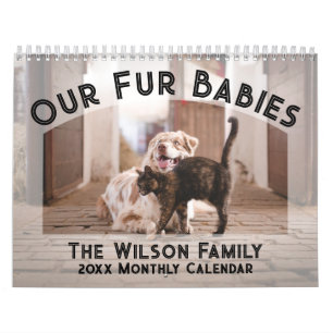 2024 Fotokalender: Bontbaby's, Huisdieren, Honden, Kalender