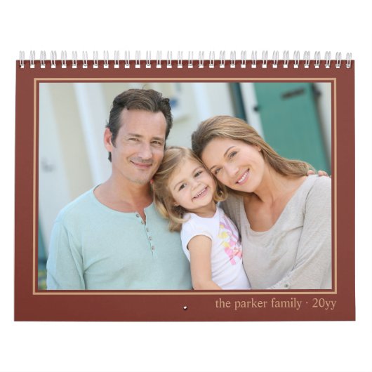 2024 Fotokalender met Afbeelding per maand Rust Kalender (Hoes)