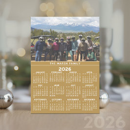 2024 Fotokalenderjaar - Gouden Kerstkaart