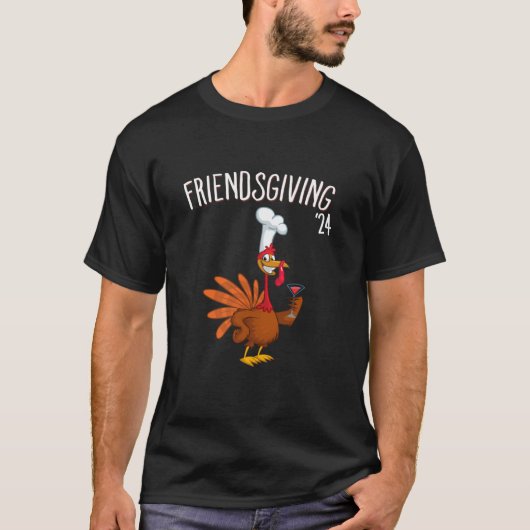 2024 FRIENDSGIVING Martini Turkije Vrienden Thanks T-shirt (Voorkant)