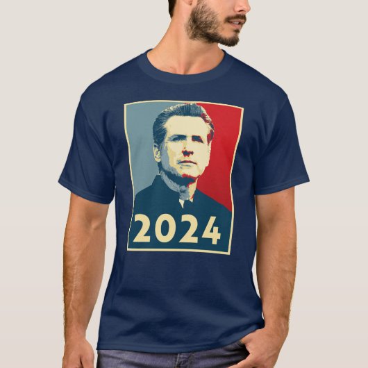 2024: Gavin Newsom T-shirt (Voorkant)