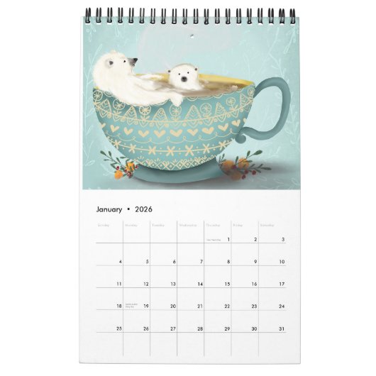 2024 Geïllustreerde kalender door Giao Williams (Jan 2026)