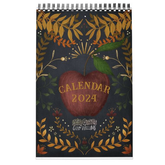 2024 Geïllustreerde kalender door Giao Williams (Hoes)