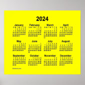2024 Gele Kalender van Janz Print (Voorkant)
