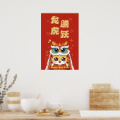 2024 Gelukkig Chinees Maanjaar Nieuwjaar Poster (Keuken)