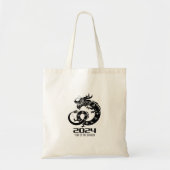 2024 Gelukkig Chinees Nieuwjaar Drakenjaar Tote Bag (Voorkant)